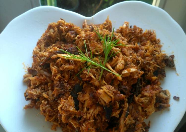 Resep Ayam tongkol suwir yang enak