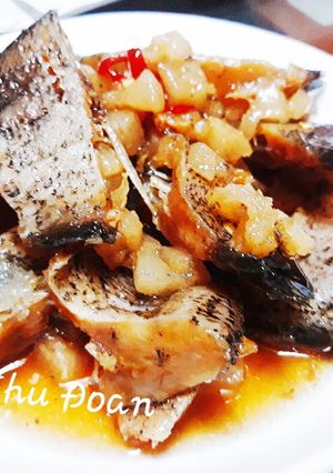 Hình của món Khô sặc kho tép mỡ.