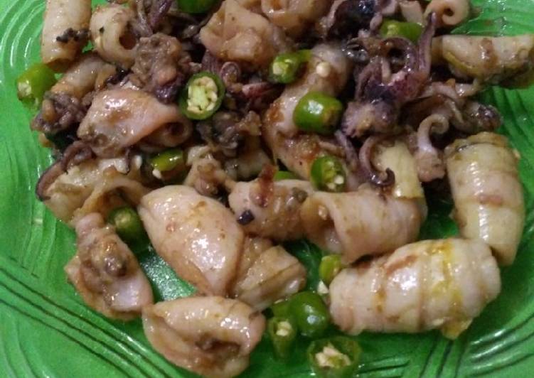 Resep Cumi goreng bumbu kuning yang sempurna