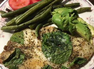 Una foto de Filete al horno con verduras y especies