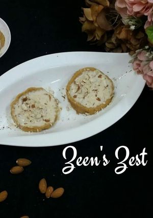 A picture of Badami Kheer Tartlets.