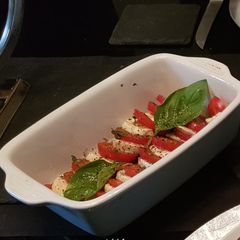 A picture of Tomato & Mozzarella Salad.