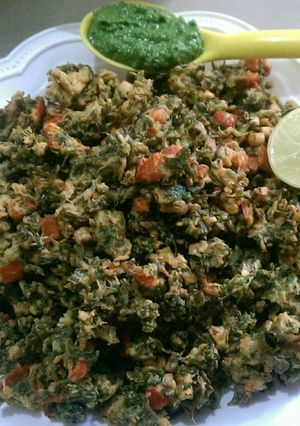 A picture of Kumbhaniya Bhajiya.