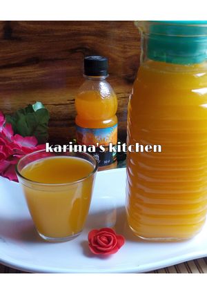 A picture of Mango orange juice.