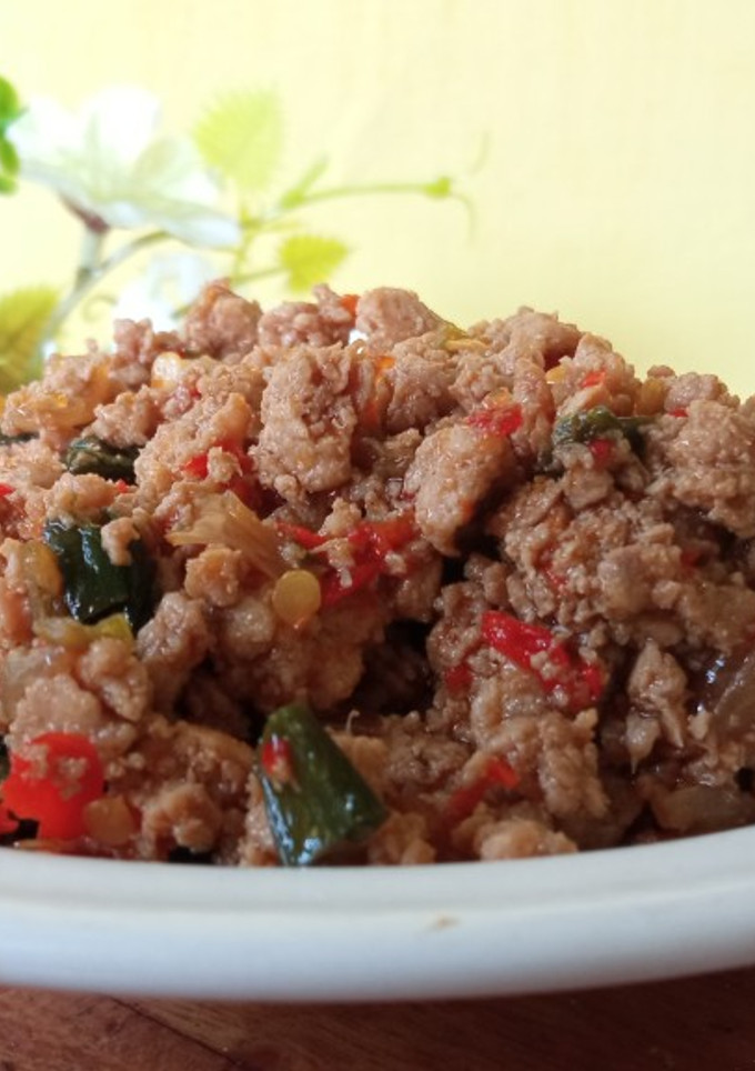 Foto resep Tumis Ayam Giling Pedas