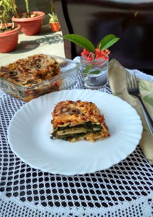 A picture of Spinach Lasagna.