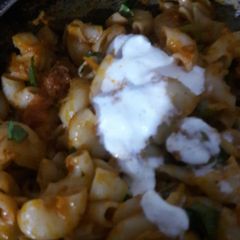 A picture of Mexican Macroni pasta.
