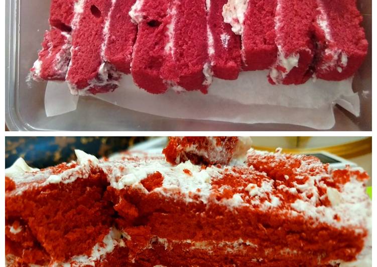 Cara Gampang mengolah Red velvet kukus lembut yang Enak