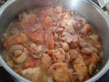 Pollo con champiñones