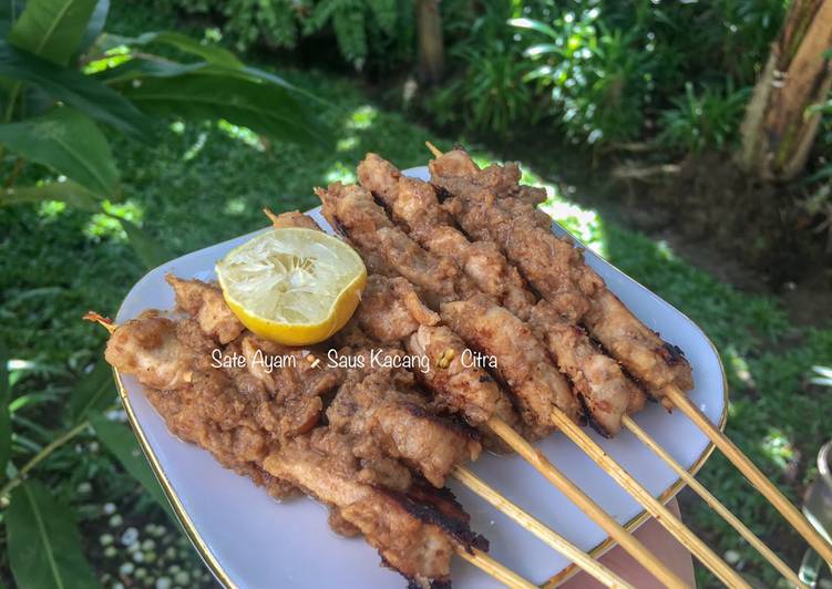 Resep Sate Ayam Saus Kacang, Lezat Sekali