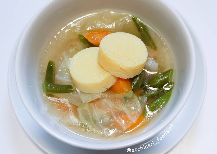 Egg Tofu Soup / Sop Dengan Tahu Telur