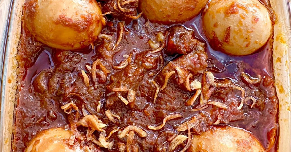 Daging Telur Masak Habang
