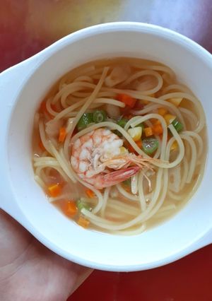 Foto resep Sup Pasta Udang