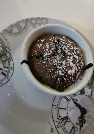 Une photo de Fondant cœur coulant chocolat