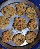 Galletas de avena y pasas de uva
