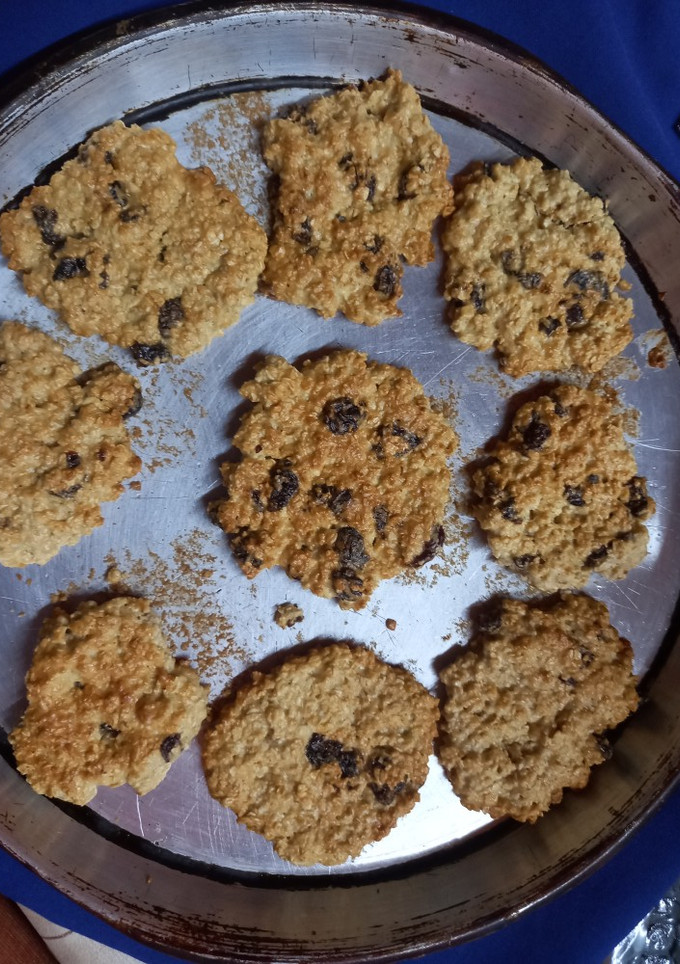 Una foto de Galletas de avena y pasas de uva