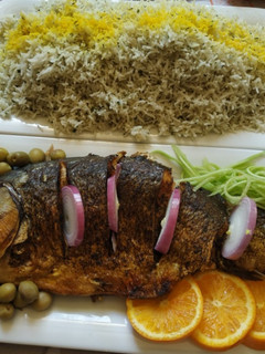 عکسی از دستور سبزی پلو با ماهی (مامان پز)