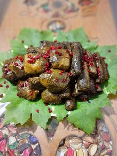 عکسی از دستور دلمه برگ مو