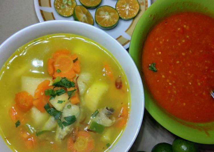 Bagaimana Menyiapkan Sop singkong ceker ayam, Sempurna