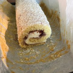 A picture of Coconut roulade.