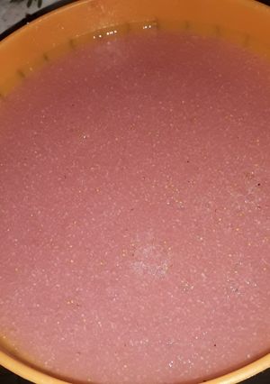 Una foto de Gelatina de frutilla