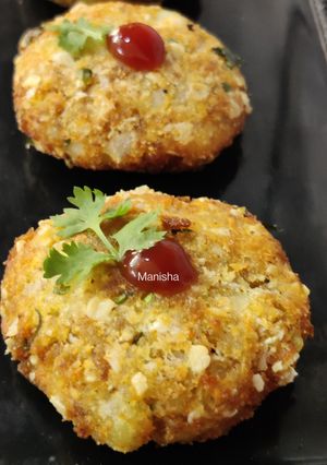 A picture of Paneer Oats Spicy cutlets.