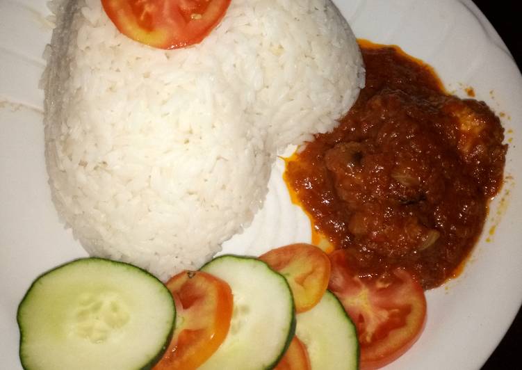 How to Make Homemade White rice With stew Cooking Basics for Newbies