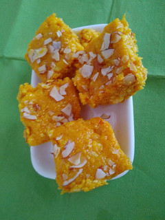 A picture of Mango kalakand.