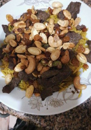 صورة لوصفة رز بالخلطه والكبده