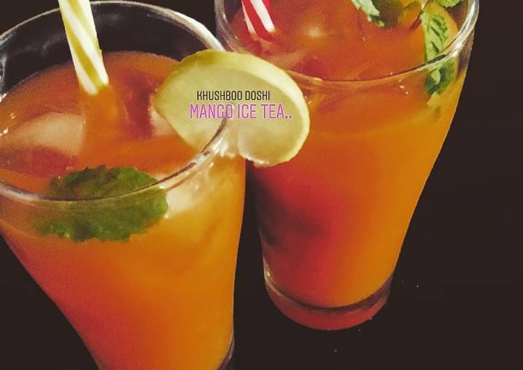 Recipe of Perfect Homemade mango iced tea: