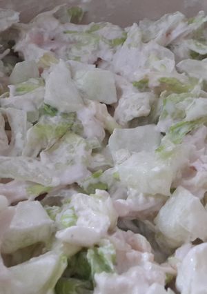 Una foto de Ensalada de pollo  🐔 3 ingredientes
