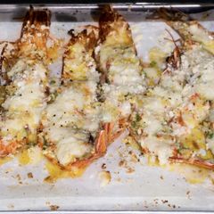 A picture of Baked Cheesy Garlic Prawns.