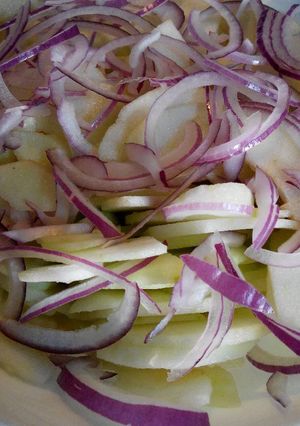 Foto resep salad apel / apple salad