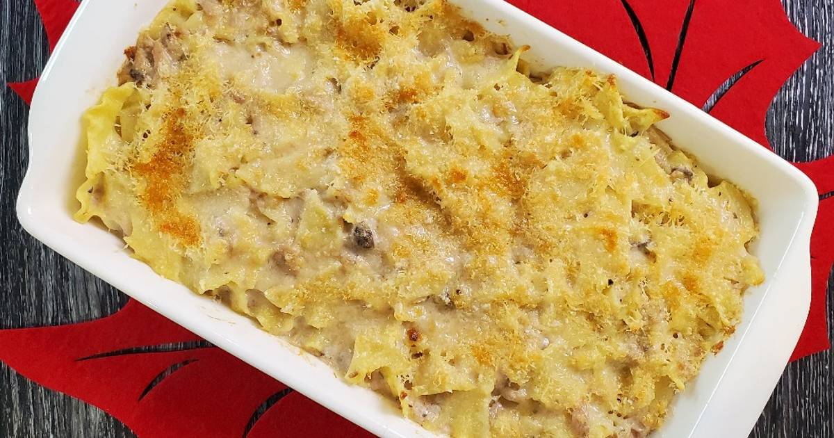 Tuna pasta bake Recipe by Vintage Kitchen by Oksi Cookpad
