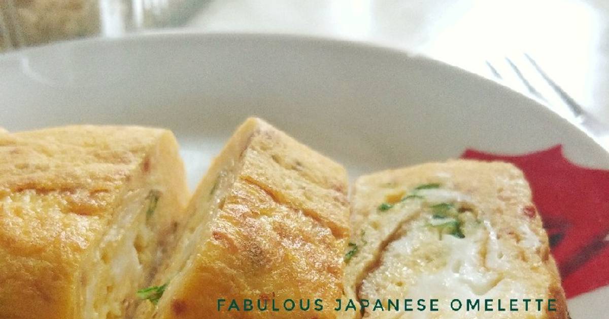 Resep Easy Egg 6 : Japanese style omelette oleh dek lala - Cookpad