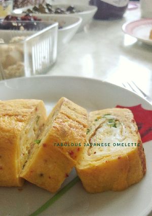 Foto resep Easy Egg 6 : Japanese style omelette