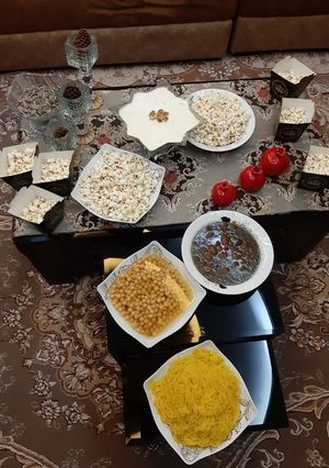 عکسی از دستور سفره ی یلدا