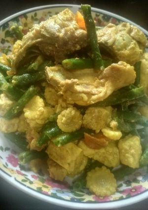 Foto resep Tumis kacang panjang campur
