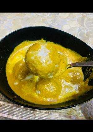 बेसन कढ़ी पकौड़ा(besan kadhi pakoda recipe in hindi) रेसिपी मुख्य फोटो