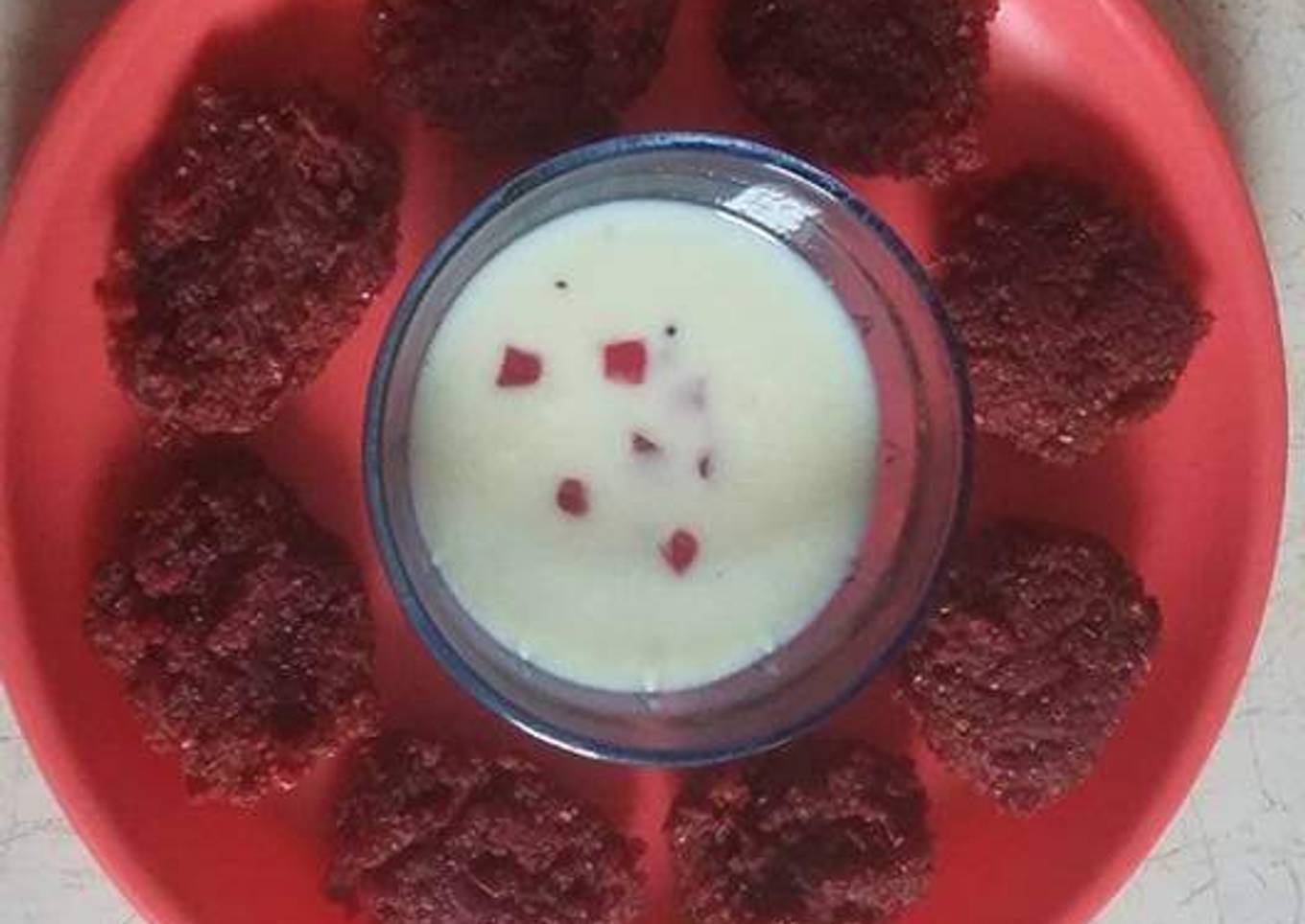 Beetroot -Broken Wheat Sweet Pakauda