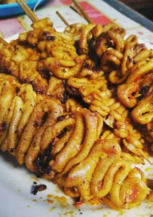 Foto resep Sate usus pedas panggang