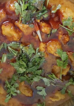 चुन वडयाची भाजी (डूबुक वडया) (chun vadyachi bhaji recipe in marathi) रेसिपी चे मुख्य फोटो