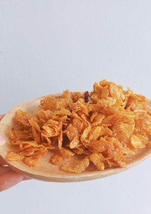 รูปของ คอร์นเฟล็กคาราเมล หม้ออบลมร้อน สูตรทำกินเองง่ายๆ