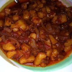 A picture of Potato sauce.