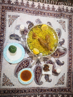 عکسی از دستور باقالی پلو با ماهیچه