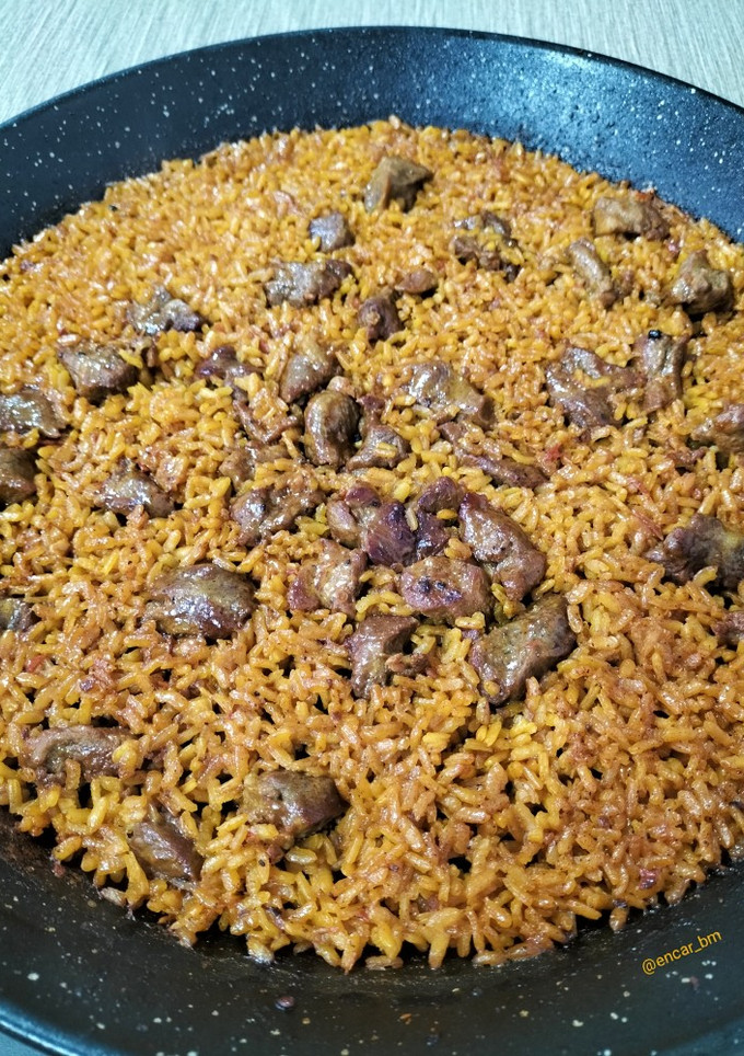 Una foto de Arroz con sorpresa ibérica