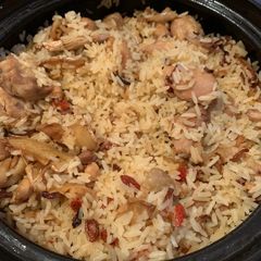 A picture of Sesame Oil Rice Wine Chicken Rice (Taiwanese Style) 麻油雞飯.