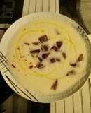 Crema de melón con virutas de jamón