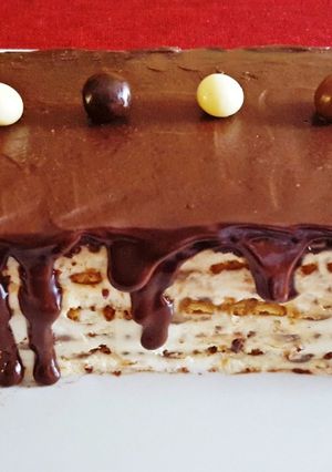 Foto principal de Tarta de Galletas y Café con Baño de Chocolate