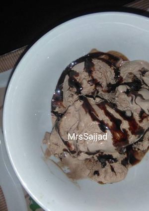 A picture of Chocolate ice cream.